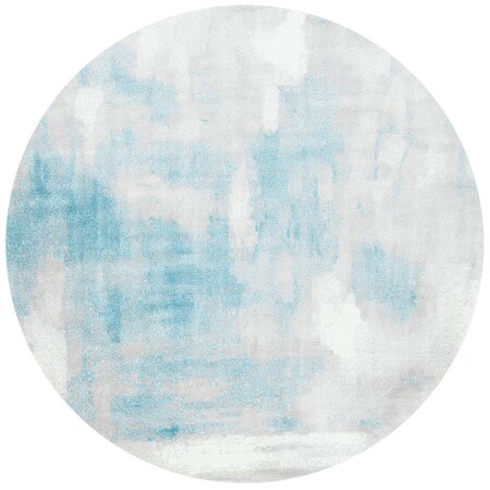 Safavieh Skyler Power Loomed Round Rug; Grey & Blue - 6 ft. 7 in. x 6 ft. 7 in. SKY141M-6R